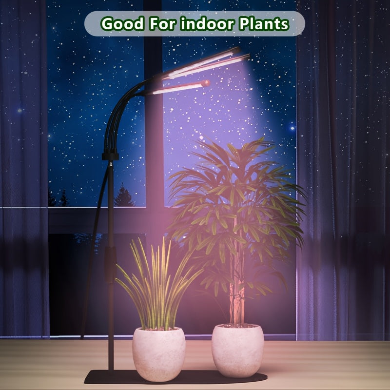 1-Pack Full Spectrum LED Plant Grow Light, USB Powered for Indoor Seedlings & Potted Plants, 9 Dimmable Levels, Auto On/Off Timer 3/9/12 Hours, Ideal for Winter Succulent Growth (Plug Not Included)