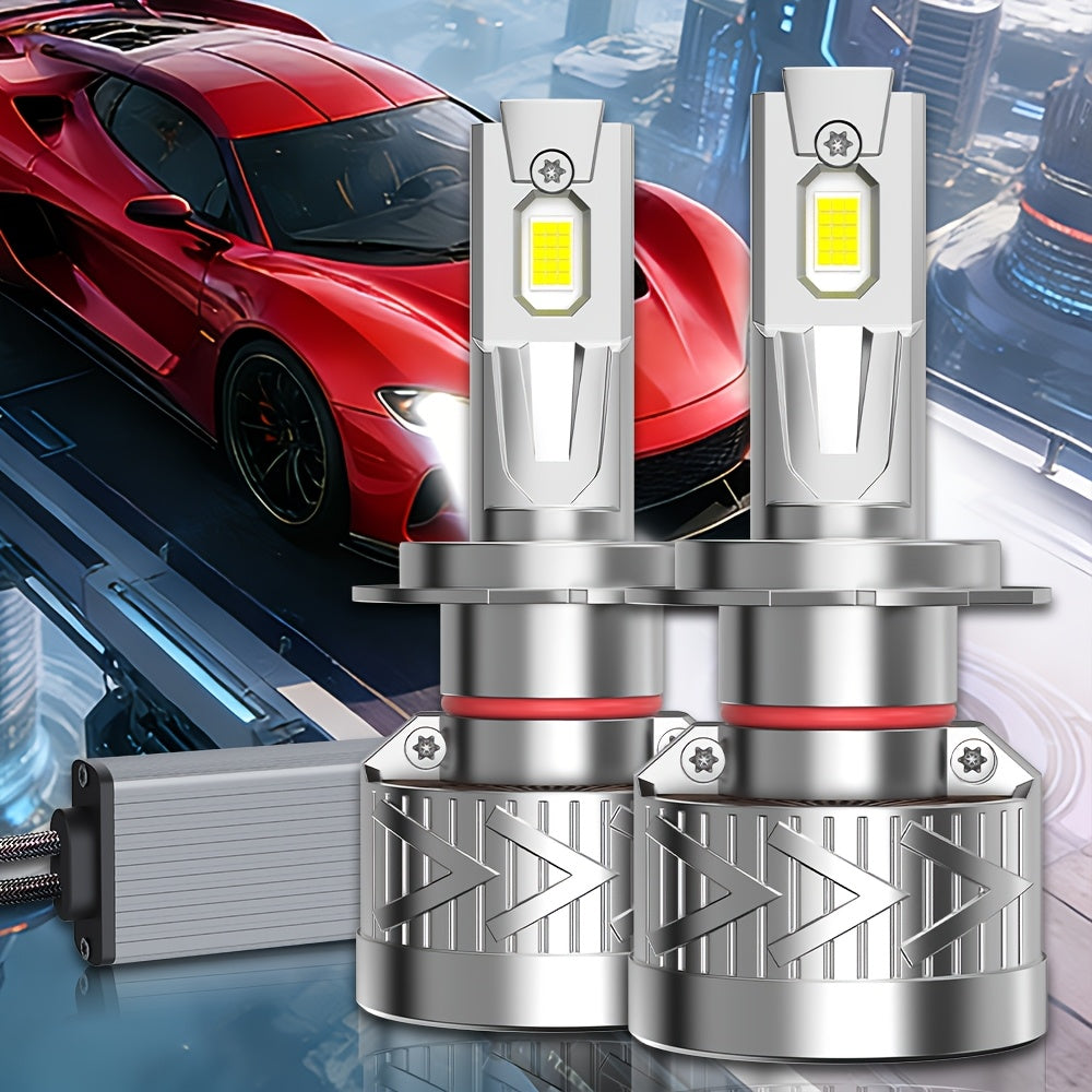 2PCS LED Headlight Kit, Compatible with H11/H7/H4/H1, 9005/9006/9012 - 56000LM, 6500K Cool White Fog Light, 300% Brightness Increase, 300W Power, Suitable for Various Environments and Car Models
