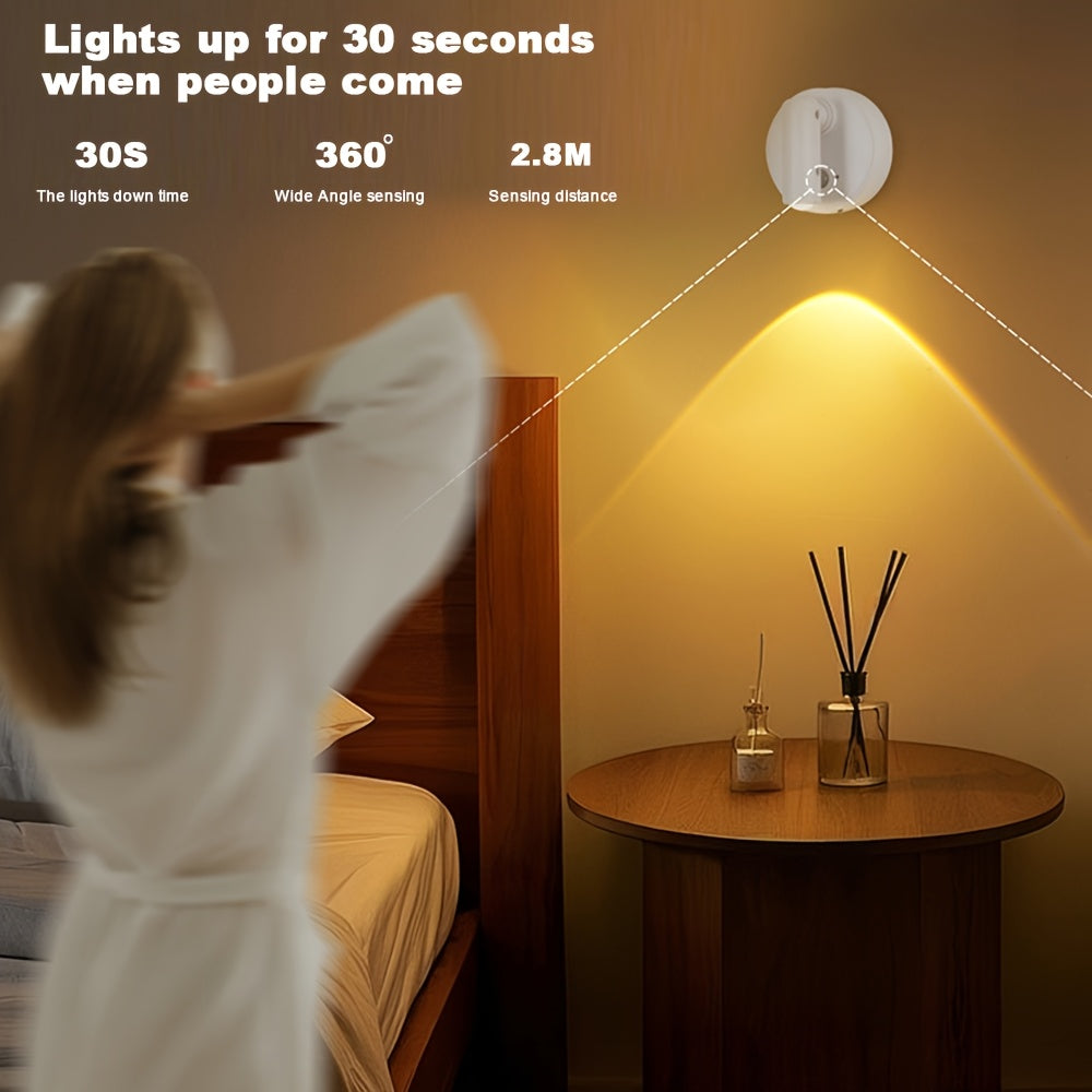 Spotlight Indoor Decorative Wall Light, 3-Color Adjustable [Warm + Neutral + Cool White], No-Drilling Installation, Suitable for Bedroom, Living Room, Plant Grow Light, Artwork Accent Lighting, Modern Stylish Light Fixture