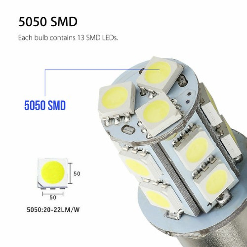 10-pack super white light 1156/1141 type 13 SMD beads RV camping trailer LED interior bulb
