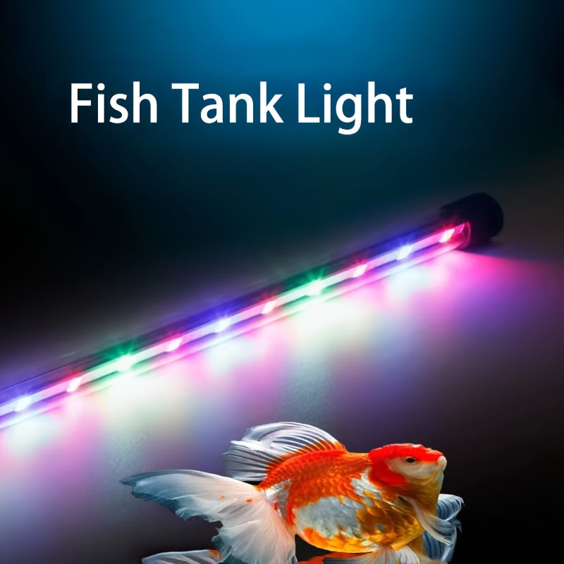 1 LED aquarium light, 7.09-inch to 22.83-inch ambiance fish tank light tube, USB aquarium light – adjustable brightness, multiple lighting modes – suitable for freshwater/saltwater aquarium decoration and lighting, aquatic plant landscape