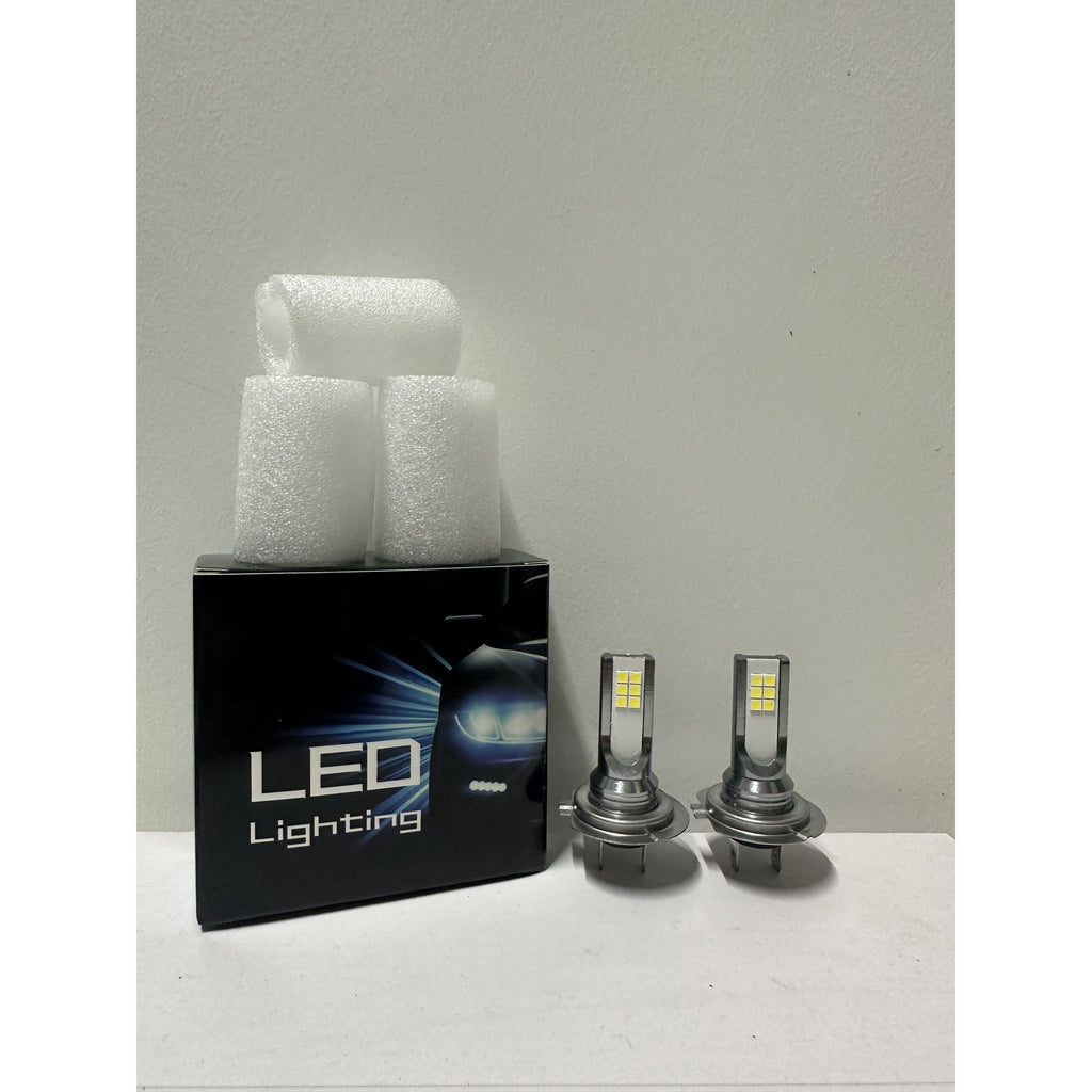 2-Pack H7 LED Headlights - 6000K Super Bright Xenon-Compatible, Plug-and-Play High/Low Beam Integrated with Wiring Harness, Suitable for Trucks, Motorcycles (Fits H7 Bulb Socket)