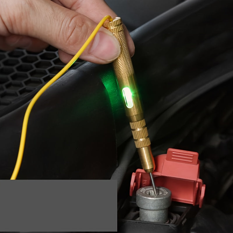 1pc DC 6-24V Automotive Circuit Tester Light Voltage Detection Probe Pen Diagnostic Tool – Auto Vehicle Circuit Test Probe Light, 6V-24V Lighting System Voltage Tester Pen for Household Appliances & Motorcycles