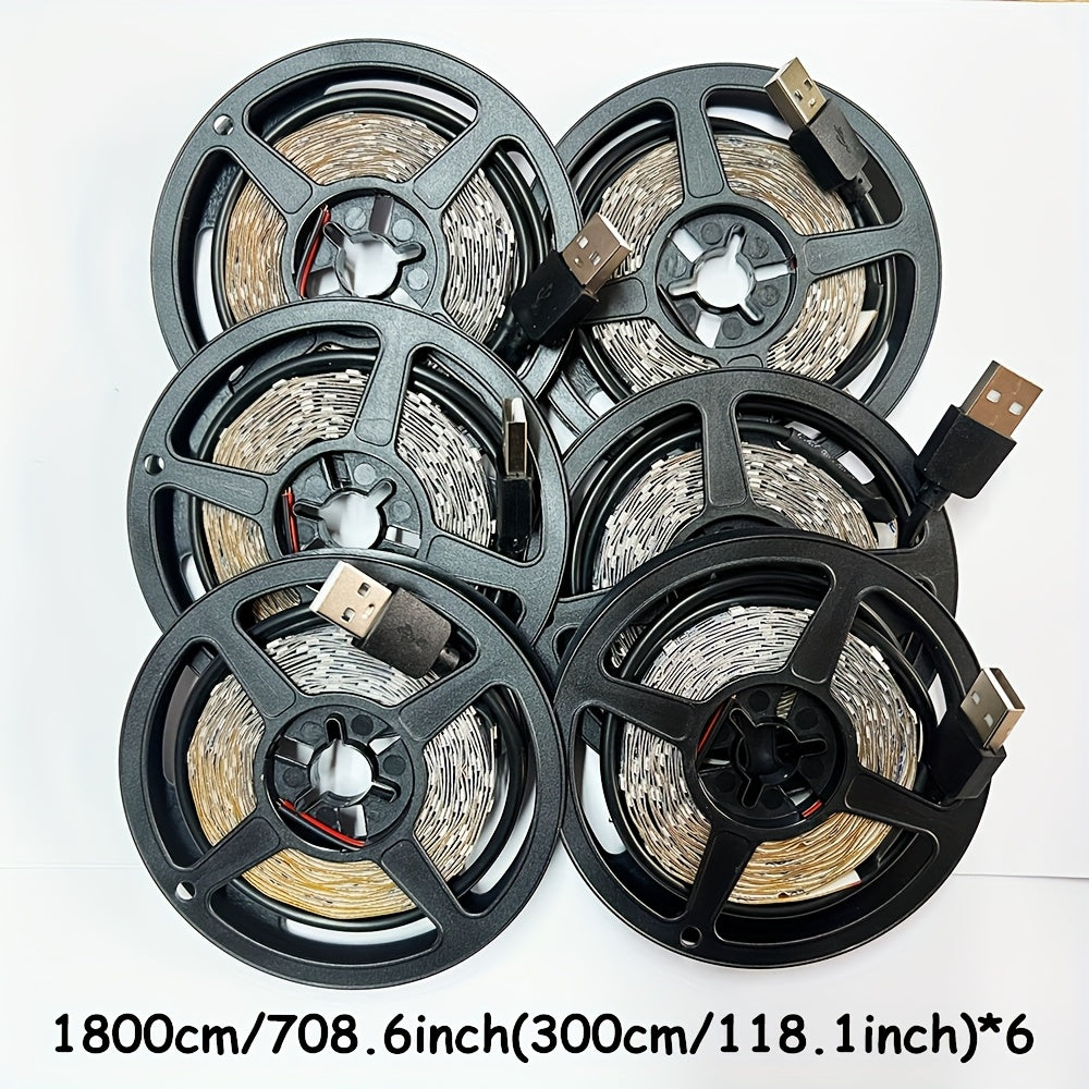 39.3-708.6英寸(1-18米) UV黑色条形灯，直流5V，USB插头，波长：385-400纳米，60个LED/米，非常适合照明画作、化妆品、染料、夜光派对、荧光海报、游戏室、自动售货机、展览厅