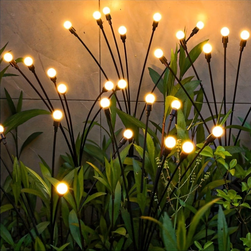 10 Pack Solar Firefly Lawn Light - Dual Mode | IP65 | Outdoor Garden Decorative Light, Solar Courtyard Light, Perfect for Various Festival Occasions like Halloween and Christmas, Suitable for Courtyard, Lawn and Patio, Light Sensor Smart Light