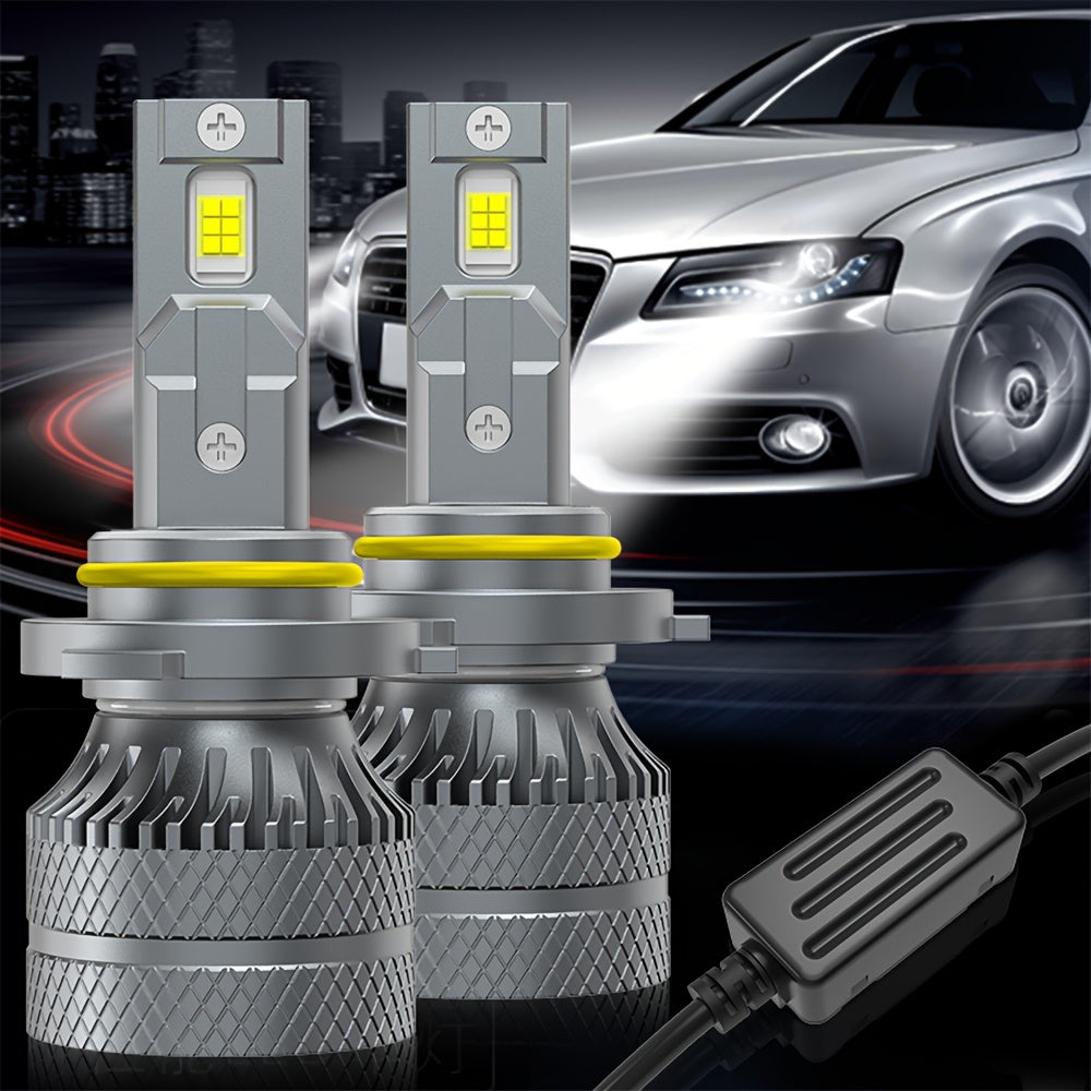 2-Pack H11 LED Headlight Bulbs H7 Car LED Bulbs, H4 60000LM, H1 Plug-and-Play, 6500K H8, H9 Car LED Lights, 12V 9003, HB2, H18, Auto Fog Light - D144, No Battery Included
