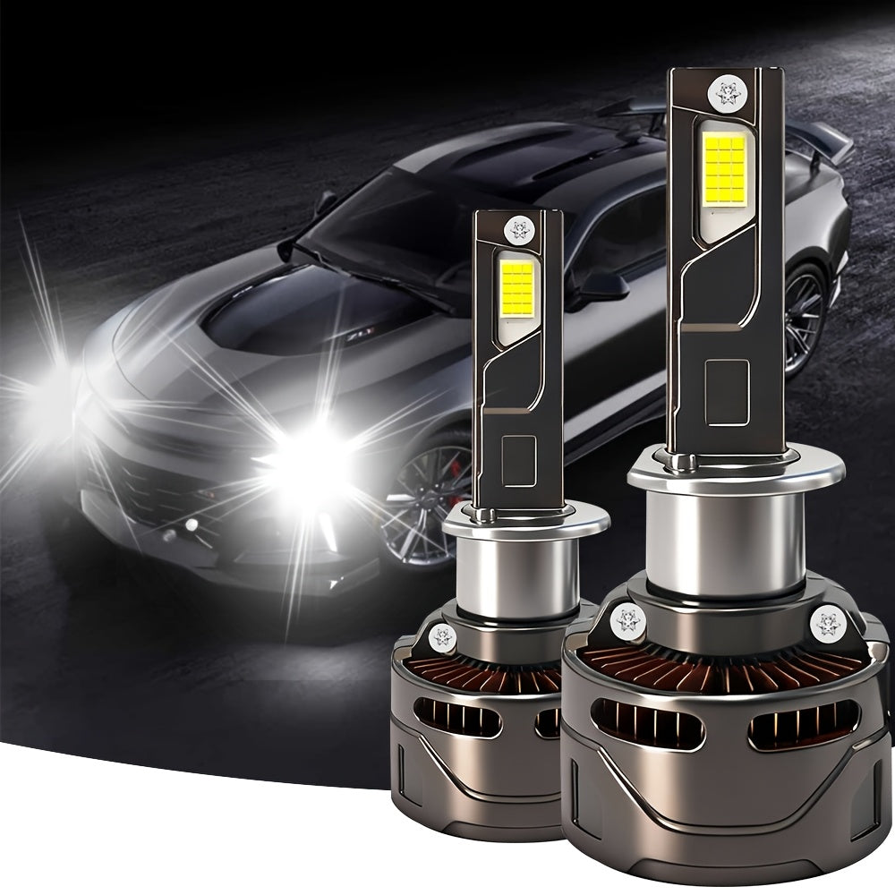 2 Pcs LED Car Headlight Bulbs, 4/9003/HB2 H7 H11/H9/H8 9005/HB3 9006/HB4 9012/HIR2 H1, LED Light 12V Universal, 58000 Lumens, 9570 CSP Chip, for Motor Vehicles, No Battery Needed - B28