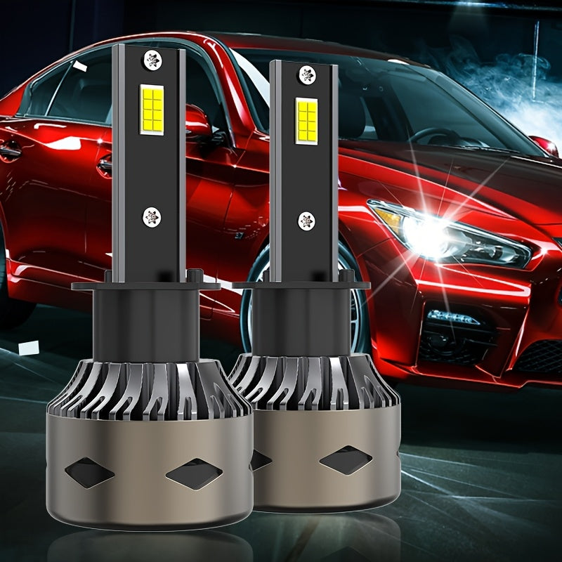 2-Pack H11 Car Headlights H4 High Power 9005 HB3, 3570 CSP Chip, 9006 HB4 LED Car Headlights, H8 H9 with High/Low Beam Function, Plug-and-Play CANBUS Interface, H11 Super Bright 6500K Car Light, No Battery Included - Model D186