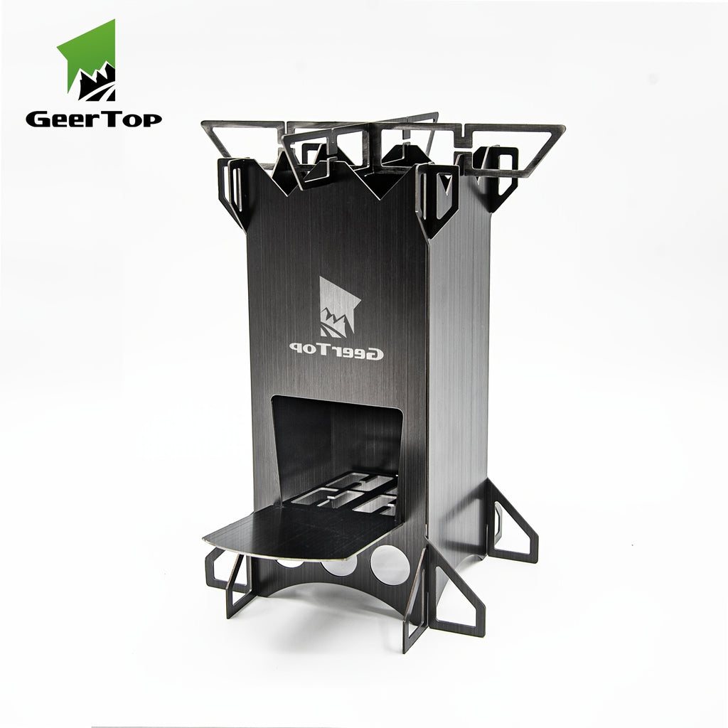 Outdoor Rocket Stove - Not Charged, Stainless Steel, Geertop, No Magnesium Rod/Flint