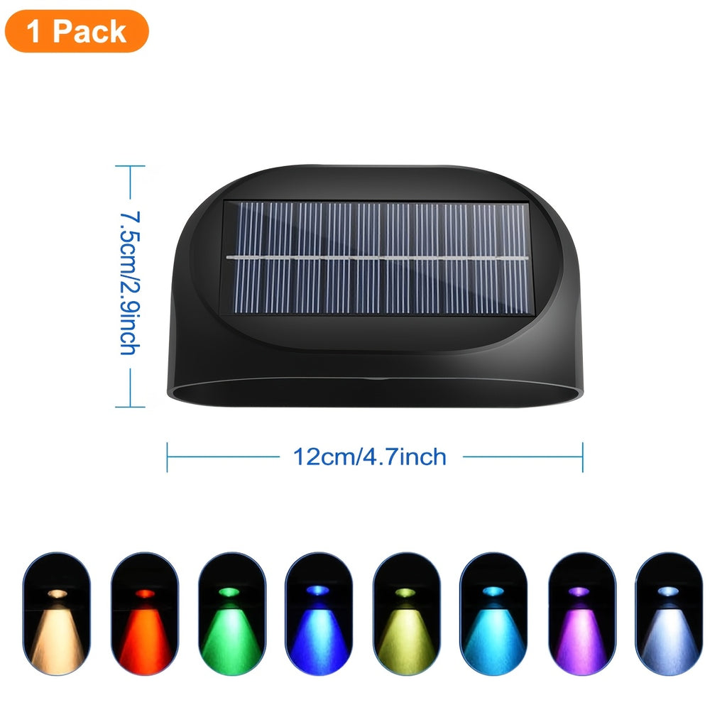 Solar Wall Washer Light, Address Sign Decorative Light, Solar Address Sign Light, Solar Exterior Wall Light, 8 Fixed Colors, Two Gradient Colors
