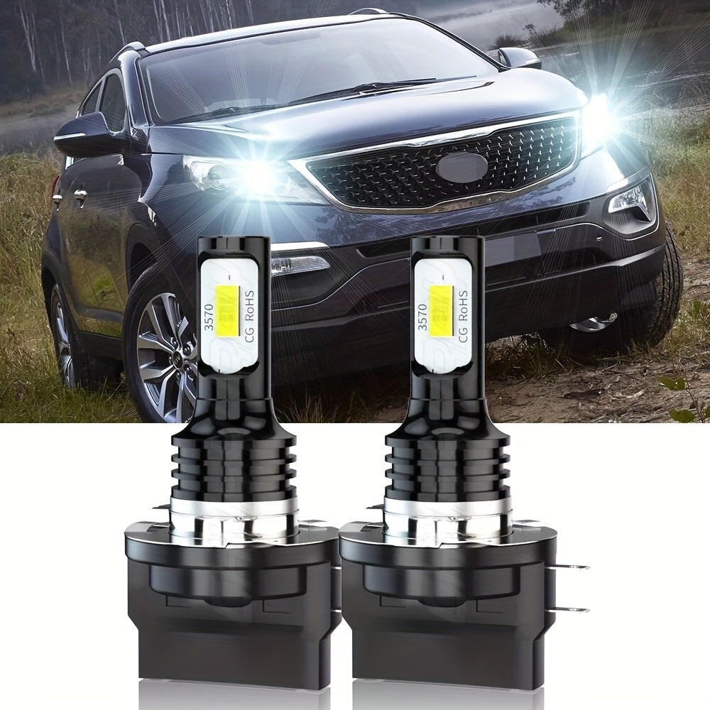 H11B Low Beam LED Headlight Set (2Pcs, No Battery Included) for 2011-2016 Kia Sportage