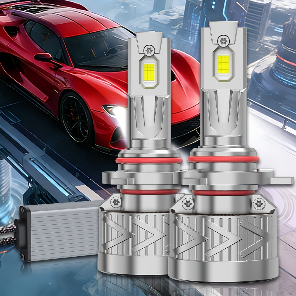2PCS LED Headlight Kit, Compatible with H11/H7/H4/H1, 9005/9006/9012 - 56000LM, 6500K Cool White Fog Light, 300% Brightness Increase, 300W Power, Suitable for Various Environments and Car Models