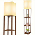 1 piece shelf pole lamp, modern 3-tier 9W LED bulb reading bedside light, narrow corner night light suitable for bedroom and living room