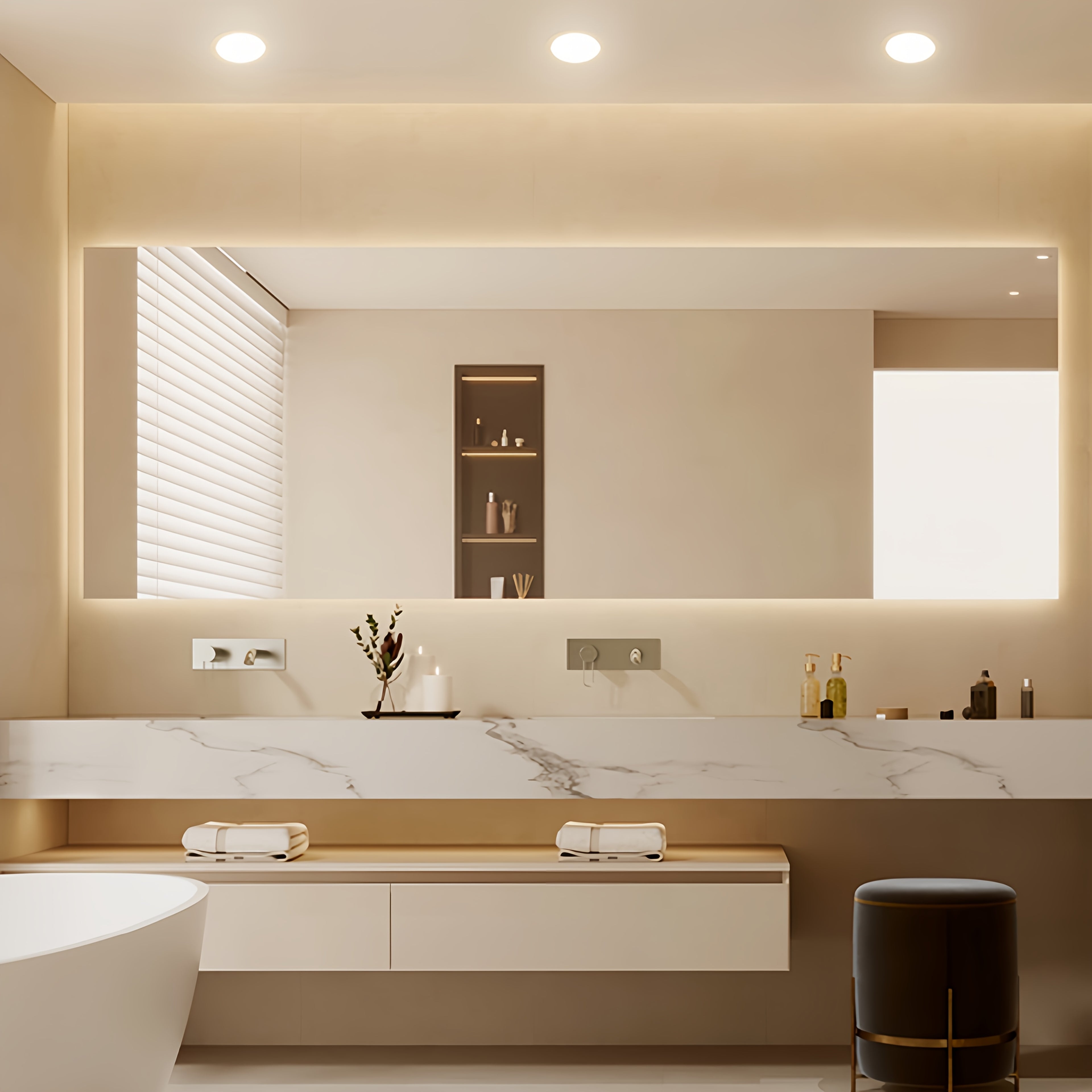 4-Pack Modern 6-Inch Ultra-Thin Recessed Downlight, Dimmable 5 CCT LED Downlight, 12W 1050 Lumen Junction-Boxless Ceiling Light, Suitable for Kitchen, Living Room, Hallway | Includes Junction Box, Easy Installation