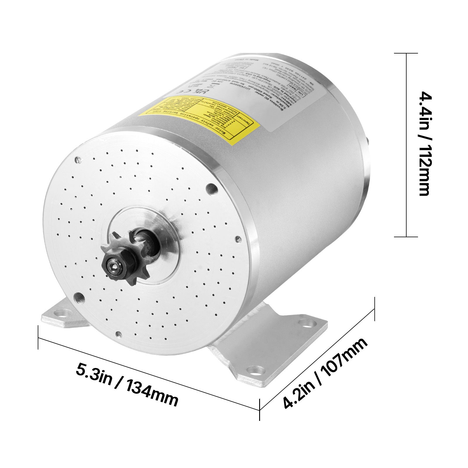 VEVOR 3000W 电动无刷直流电机套件 4900rpm 带速度控制器