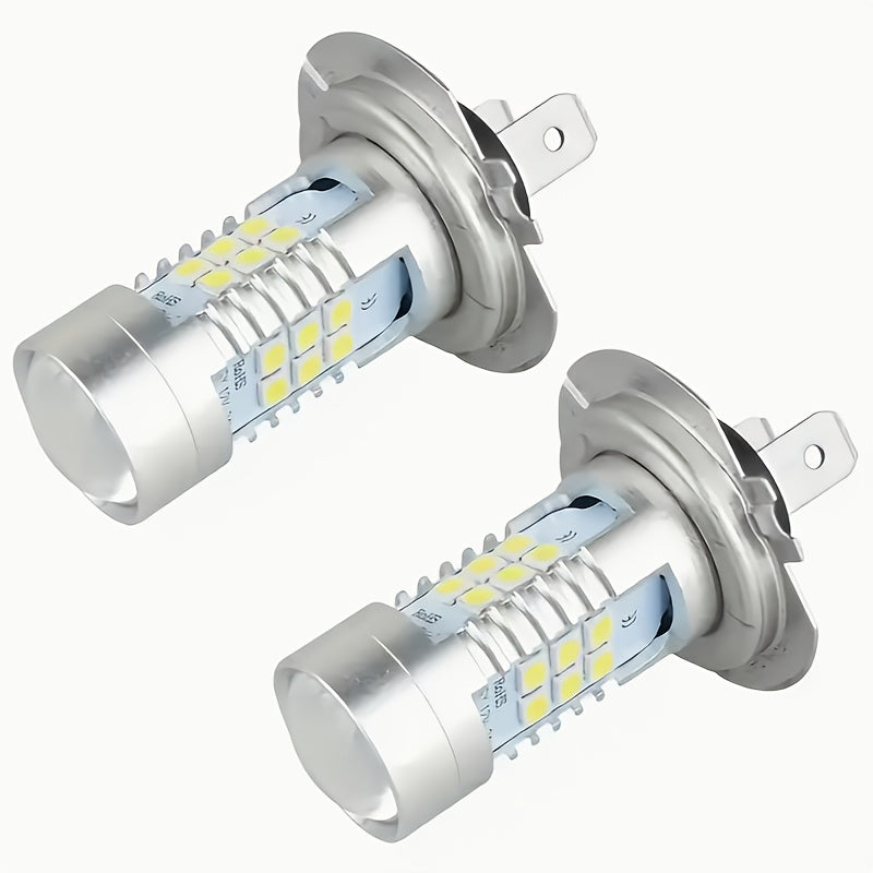 2个装 H7 LED 大灯灯泡，亮白光，适用于射灯，6500K，不含电池