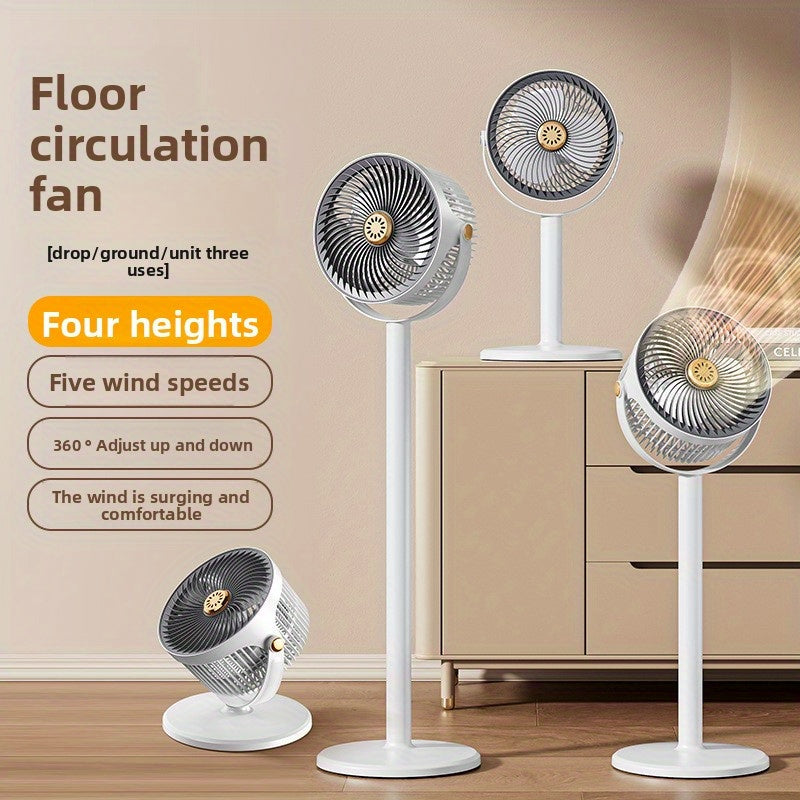 New Rechargeable Standing Fan, Household Floor Fan, Desktop Circulator Fan for Office Bedroom Use