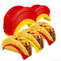 12/18 Pcs Colorful Tortilla Holders, Durable PP Material, Suitable for Soft and Hard Shells, Ideal for Restaurant and Home Use