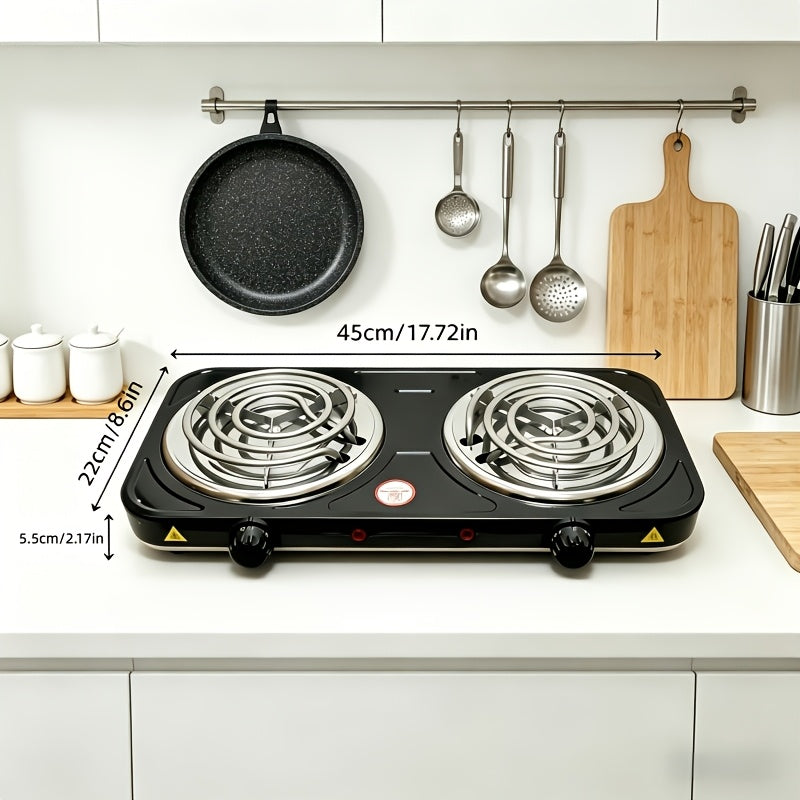 Portable Electric Stove, Desktop Electric Cooktop, Adjustable Knob Temperature Control, Perfect for Heating Milk & Coffee, Ideal for Home, Office, Dormitory & Camping Cooking. Electric Charcoal Stove, Heater