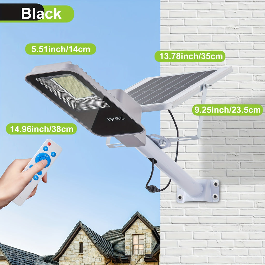 4/2/1 Pack Solar Street Light with Mounting Bracket, Dimmable LED Smart Light, 13.78-Inch Expanded Solar Panel Efficiently Collects Solar Energy, Long Distance, Light Sensor Activation, Fully Solar Powered, Energy Saving, Suitable for Harsh Weather
