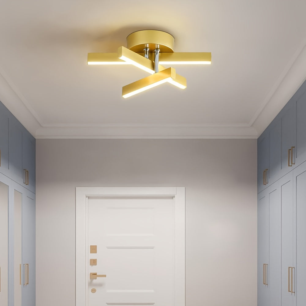 Modern metal LED ceiling light, two shades optional, suitable for bathroom, ceiling light, kitchen, porch, office, hallway and bedroom. Multiple colors available