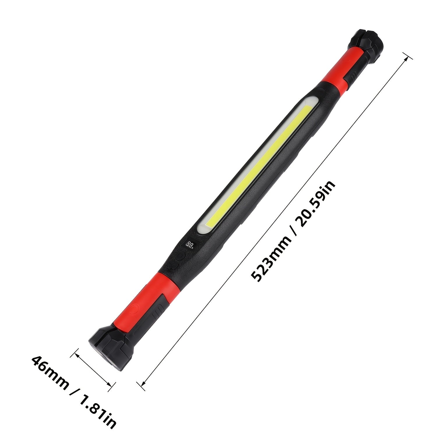 High Bright LED Work Light, 2000mAh Rechargeable Portable Flashlight, Magnetic & Hook Design Under Hood Work Light, Mechanic Light for Auto Repair Inspection Garage Workshop Emergency