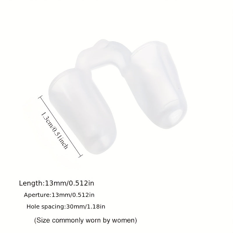 1pc/2pcs/5pcs/10pcs鼻综合隆鼻术后鼻孔支撑器硅胶塑形鼻夹睡眠和打鼾辅助 止鼾
