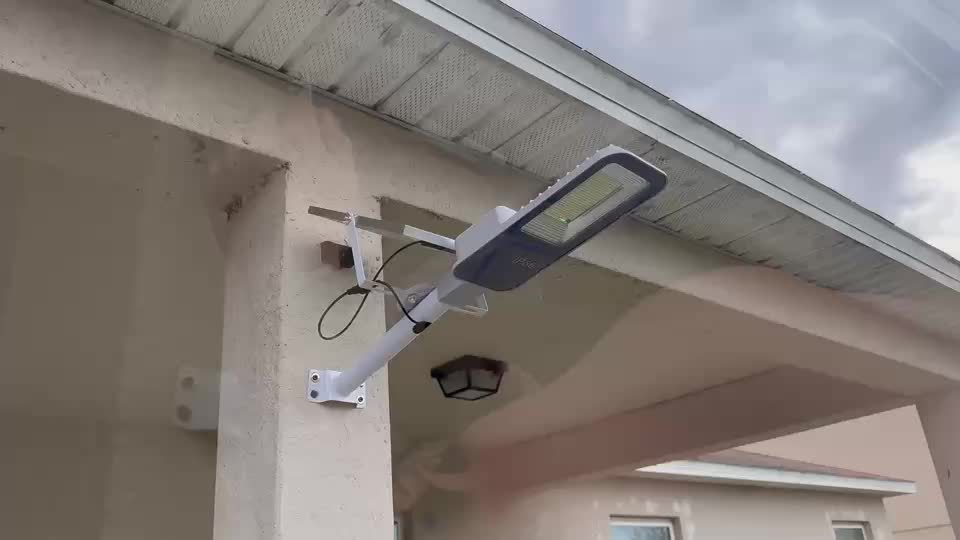4/2/1 Pack Solar Street Light with Mounting Bracket, Dimmable LED Smart Light, 13.78-Inch Expanded Solar Panel Efficiently Collects Solar Energy, Long Distance, Light Sensor Activation, Fully Solar Powered, Energy Saving, Suitable for Harsh Weather