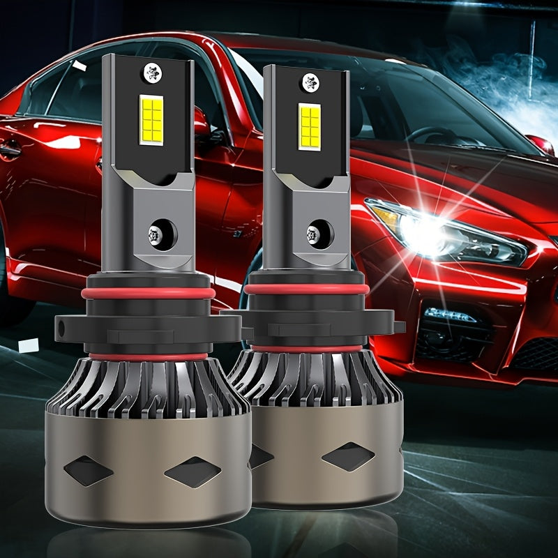 2-Pack H11 Car Headlights H4 High Power 9005 HB3, 3570 CSP Chip, 9006 HB4 LED Car Headlights, H8 H9 with High/Low Beam Function, Plug-and-Play CANBUS Interface, H11 Super Bright 6500K Car Light, No Battery Included - Model D186