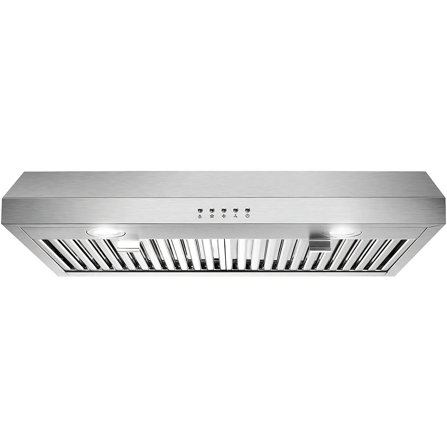 30-Inch Under-Cabinet Chimney, 3 Ventilation Modes, Stainless Steel Chimney, Under-Cabinet Chimney 3-Speed Fan, Kitchen Ventilation Chimney 30-Inch, Baffle Filter, LED Light