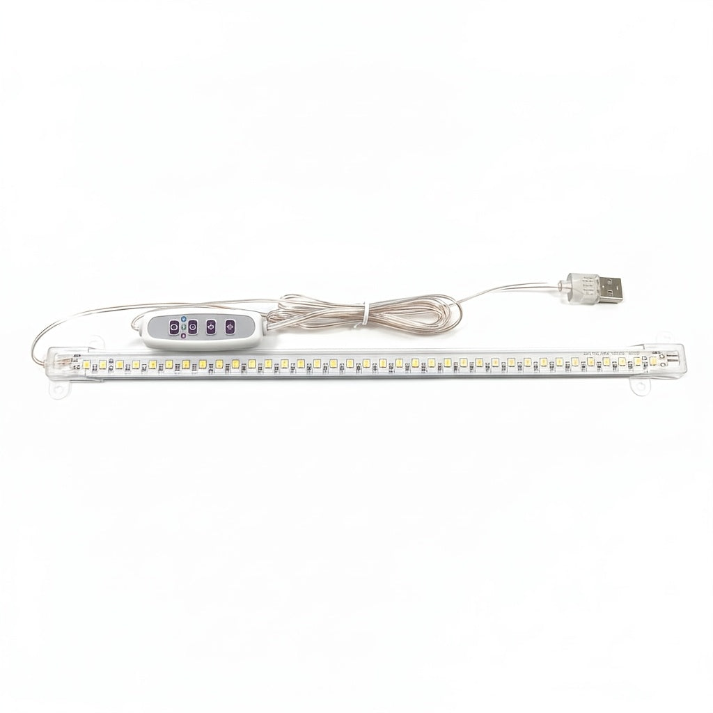 USB rigid light strip warm white 3000K plant light 30CM rigid light strip timer control 8-12-16 hour selectable time USB interface color temperature and brightness adjustment indoor cabinet lighting plant light USB lighting