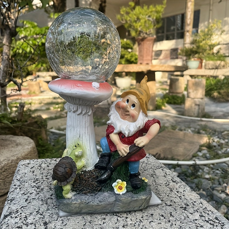 Solar Gnome Light for Garden Outdoor Courtyard Lawn Pond Villa - IP44 Waterproof