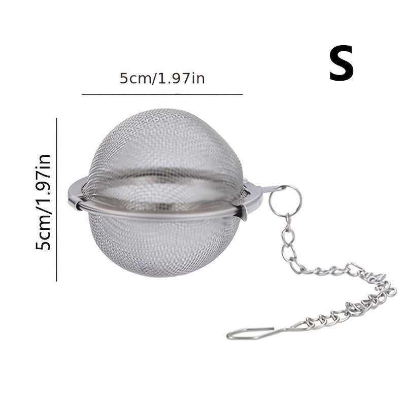 1-Pack 304 Stainless Steel Spice Ball – Tea & Soup Infuser, Hot Pot Spice Filter, Creative Mesh Tea Strainer, Kitchen Gadget