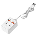 1pc of a 4/6 Port High-Speed USB Charging Station, a Multi-Device Fast Charging Hub Compatible with Laptops, Tablets, And Phones, a Power Conversion Partner for Rvs, a Desktop Wall-Mounted Charger, And a Smart Dual-Socket Distribution
