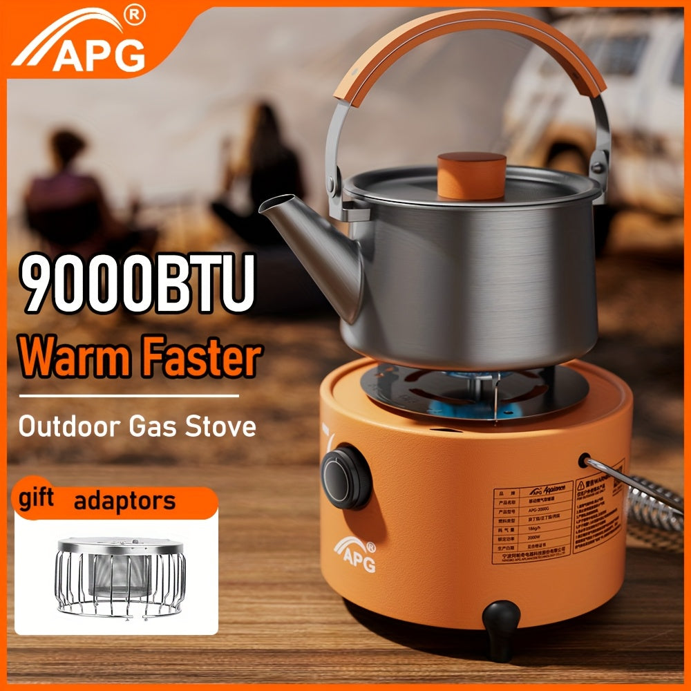 Portable Propane Heater Stove - 9,000 BTU Propane Heater - Multi-Functional Indoor/Outdoor Use, Durable Metal Construction, No Electricity Required, Foldable Legs, Ideal for Camping, Hiking, Picnic & Winter Heating