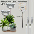 1/2 Pcs Indoor Full Spectrum Plant Grow Light, 5V USB Desktop Grow Lamp, 4 Dimming Levels, 2/4/8H Timer, Cute Mini Plant Grow Light