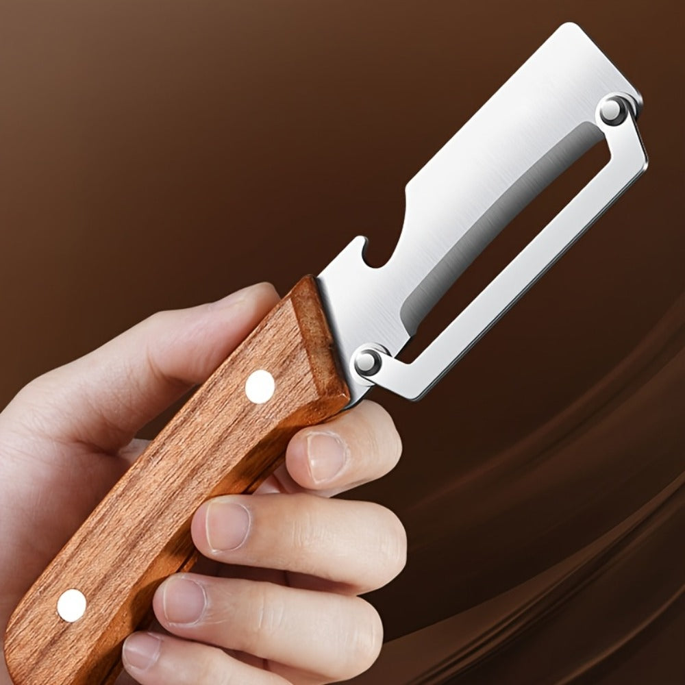 2Pcs Stainless Steel Multifunctional Peeler, Fruit and Vegetable Peeler, Easy to Use, Premium Stainless Steel Material