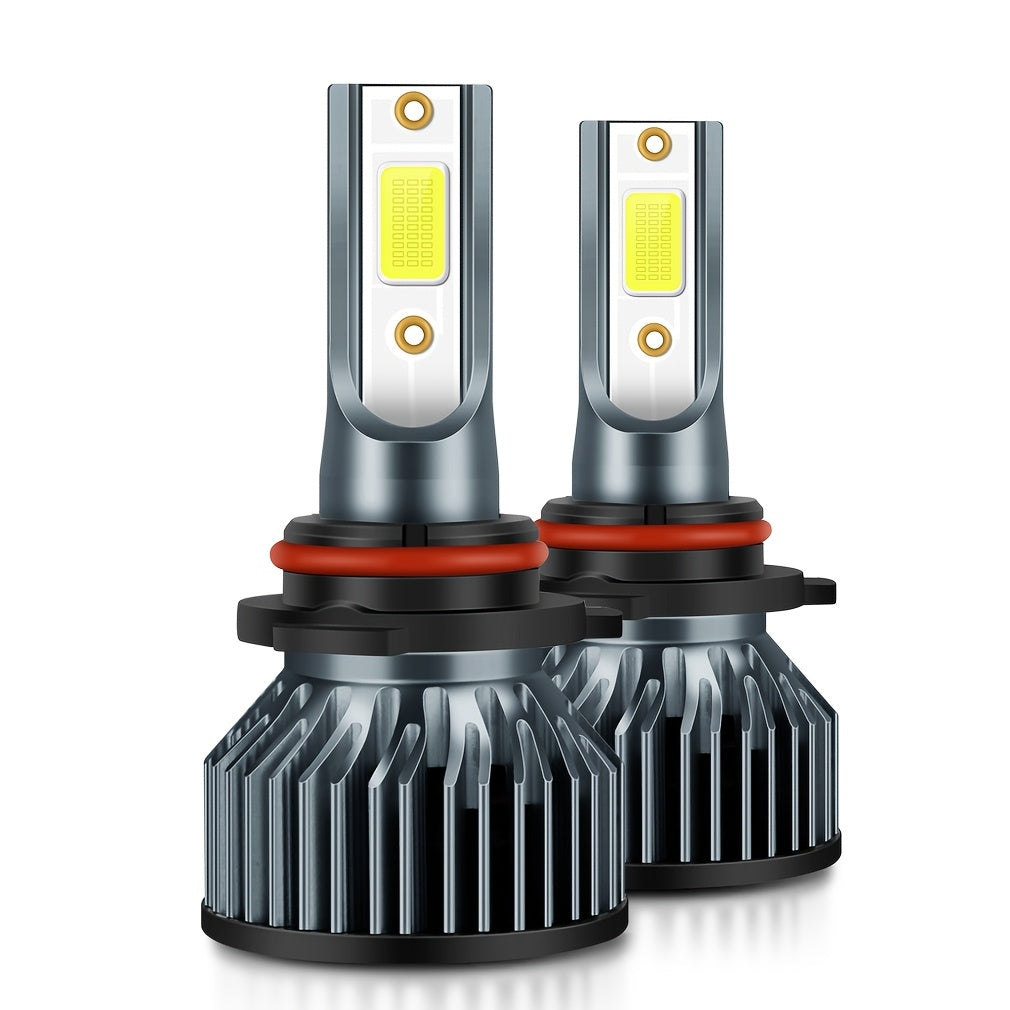 EXstorm 2-Pack 15000 Lumens H4 LED Car Bulbs H7 H8 H11 H1 9005 9006 HB3 HB4 LED Headlights Mini Car Light 12V 6000K White Light