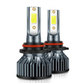 EXstorm 2-Pack 15000 Lumens H4 LED Car Bulbs H7 H8 H11 H1 9005 9006 HB3 HB4 LED Headlights Mini Car Light 12V 6000K White Light