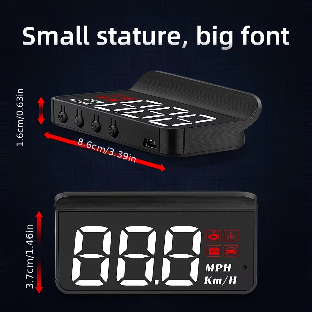 M3 HUD Head-Up Display OBD2 Trip Computer Speed Projector Car Computer Fuel Efficiency Alarm Car Modification