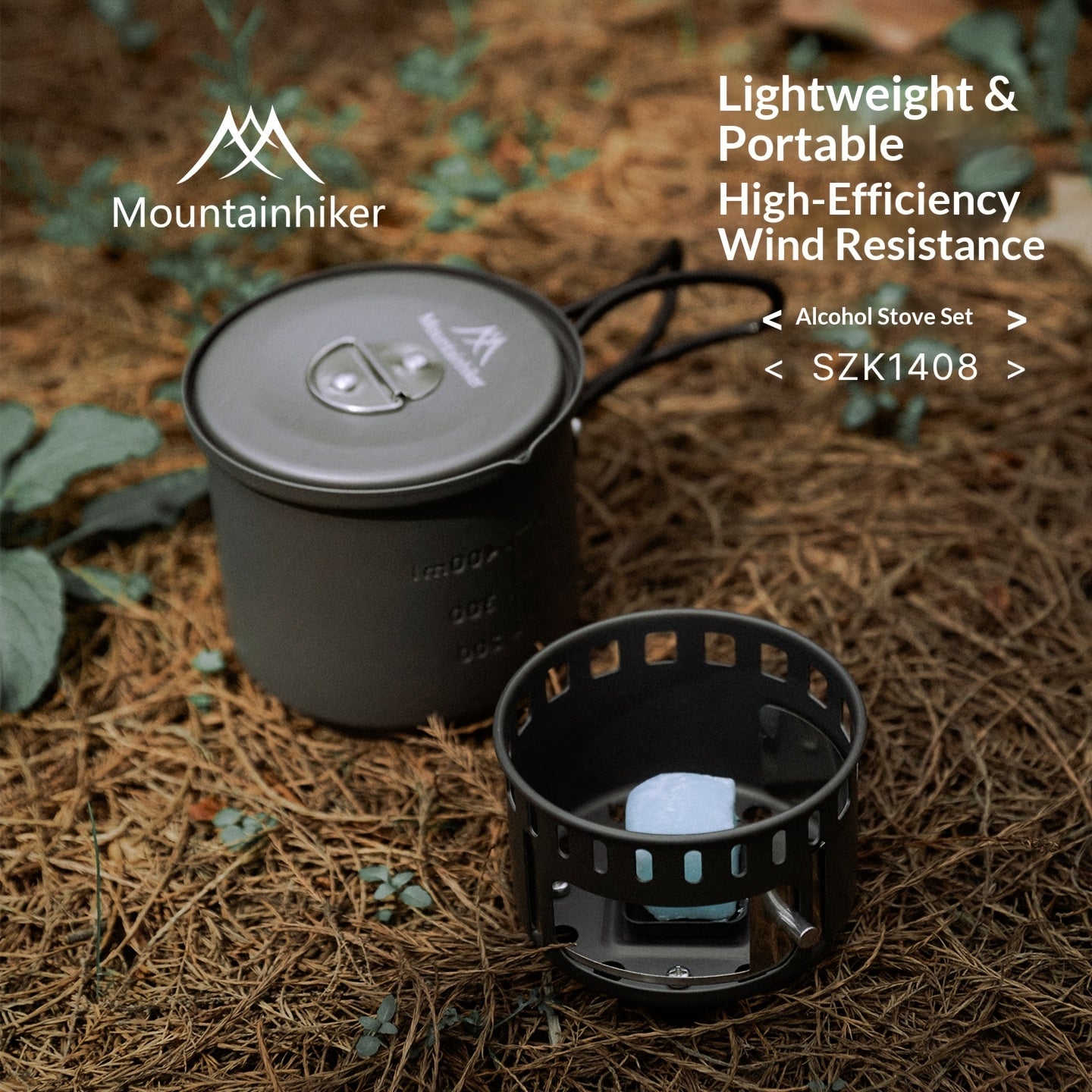 Separate Stove | 40-Min Long-Lasting Outdoor Stove Set | Ultra-Light Aluminum Portable Stove | Must-Have for Camping, Picnic & Tea Boiling (Free Storage Mesh Bag) | Only for Cooking