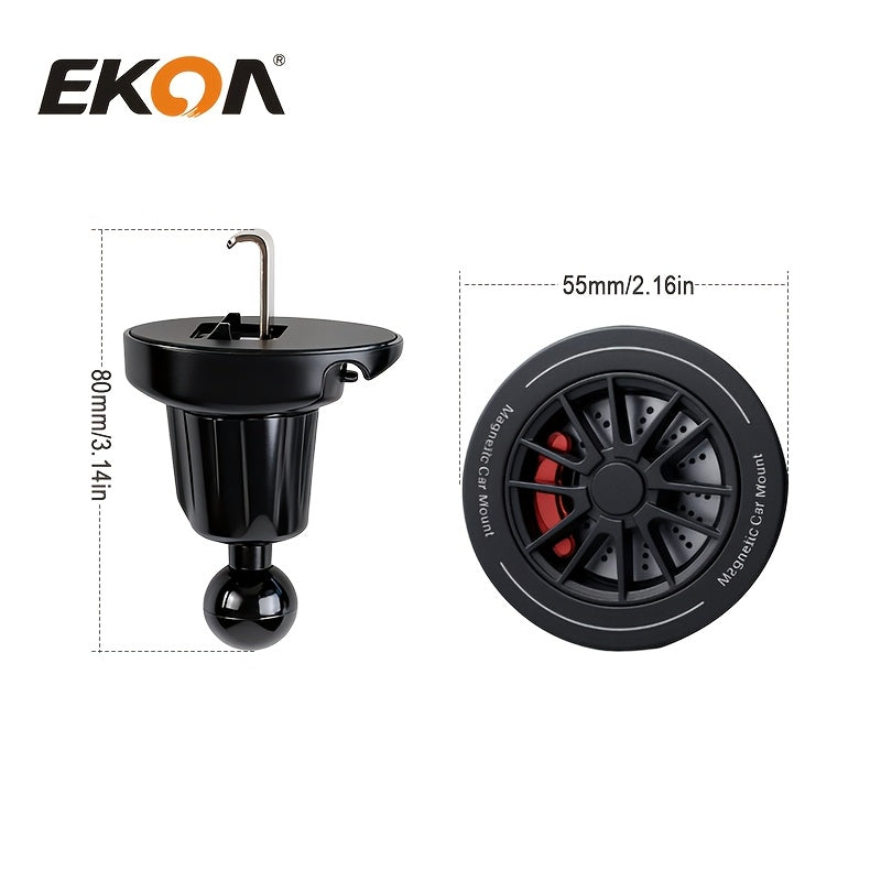 One Heavy Duty Car Phone Holder with Metal Hook - Universal Fit for All Vehicles, Air Vent Mount, Adjustable Holder, Non-Slip Surface, Universal Car Phone Holder, Anti-Shake Positioning Navigation Bracket, Fits Most Cars