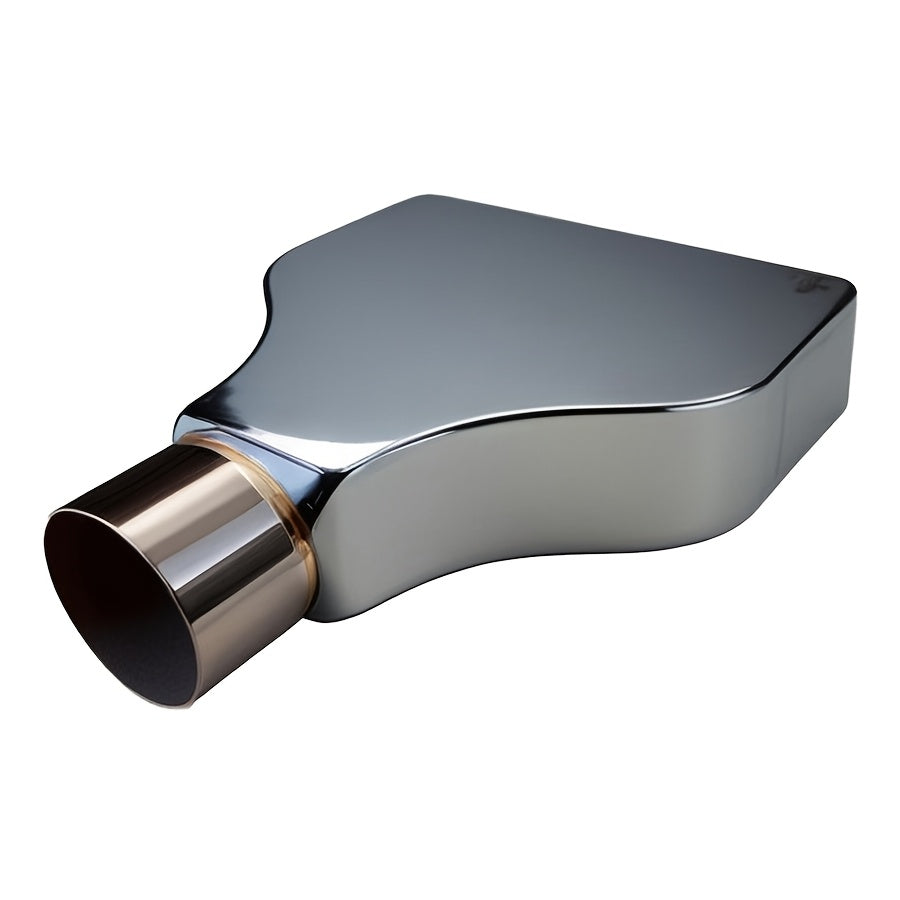 1 Car Modification Exhaust Pipe Stainless Steel Square Exhaust Tip Universal Square Outlet Exhaust Tail Pipe