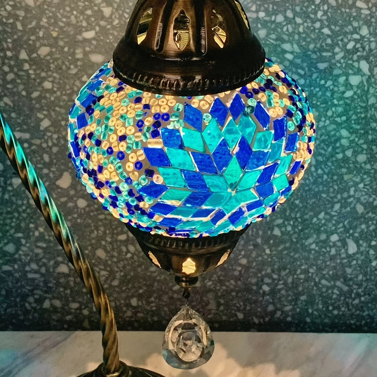 Limited edition Turkish vintage romantic small table lamp, decorative table lamp for bedroom, study, coffee shop, restaurant, hotel, homestay