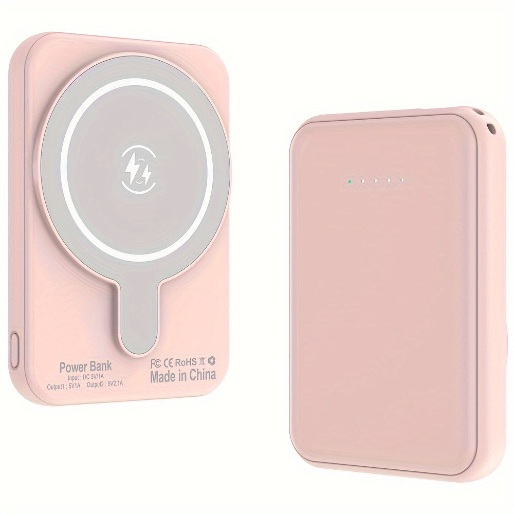 Mini Wireless Power Bank Magnetic Portable Charger 10000mAh, Magnetic Battery Pack USB Portable External Backup Battery Charger for iPhone 16/15/14/13/12/Pro Max/Plus Series, for Outdoor Camping, Ideal Gift