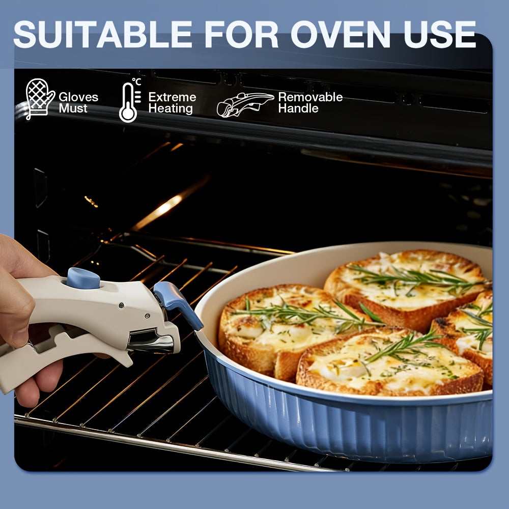 5PCS Non-stick Cookware Set, Detachable Handle Pot and Frying Pan Set, Induction Compatible Oven Safe Kitchen Cookware Set