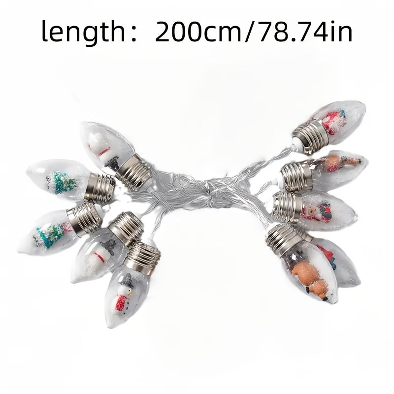 10/20/30入 LED燈泡 - 電池供電 10LED 燈，適用於室內/戶外花園、婚禮、節慶、露營、居家、花園、聖誕節、派個裝飾（不含電池）