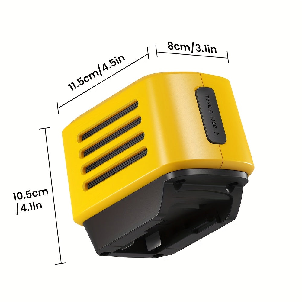 SurgeSonic 大音量 HiFi 工地扬声器，适用于 DeWALT 18V 和 20V Max 电池 - 便携式高保真立体声音响，带 USB-A/C 充电、PD20W、低音、无线连接、应急灯，非常适合车库工作、建筑、户外派对、节日礼物（不含电池）、Hi-Fi 便携式盒子