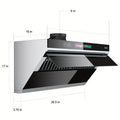 30-Inch Under Cabinet Range Hood, 900 CFM Kitchen Exhaust Hood with Voice/Gesture/Touch Control, Ducted/Ductless Convertible Stainless Steel Range Hood, 4-Speed Exhaust Fan, Adjustable Lighting