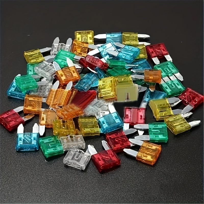 60PCS Mini Blade Fuses in Bag - Small Size 5A/10A/15A/20A/25A/30A